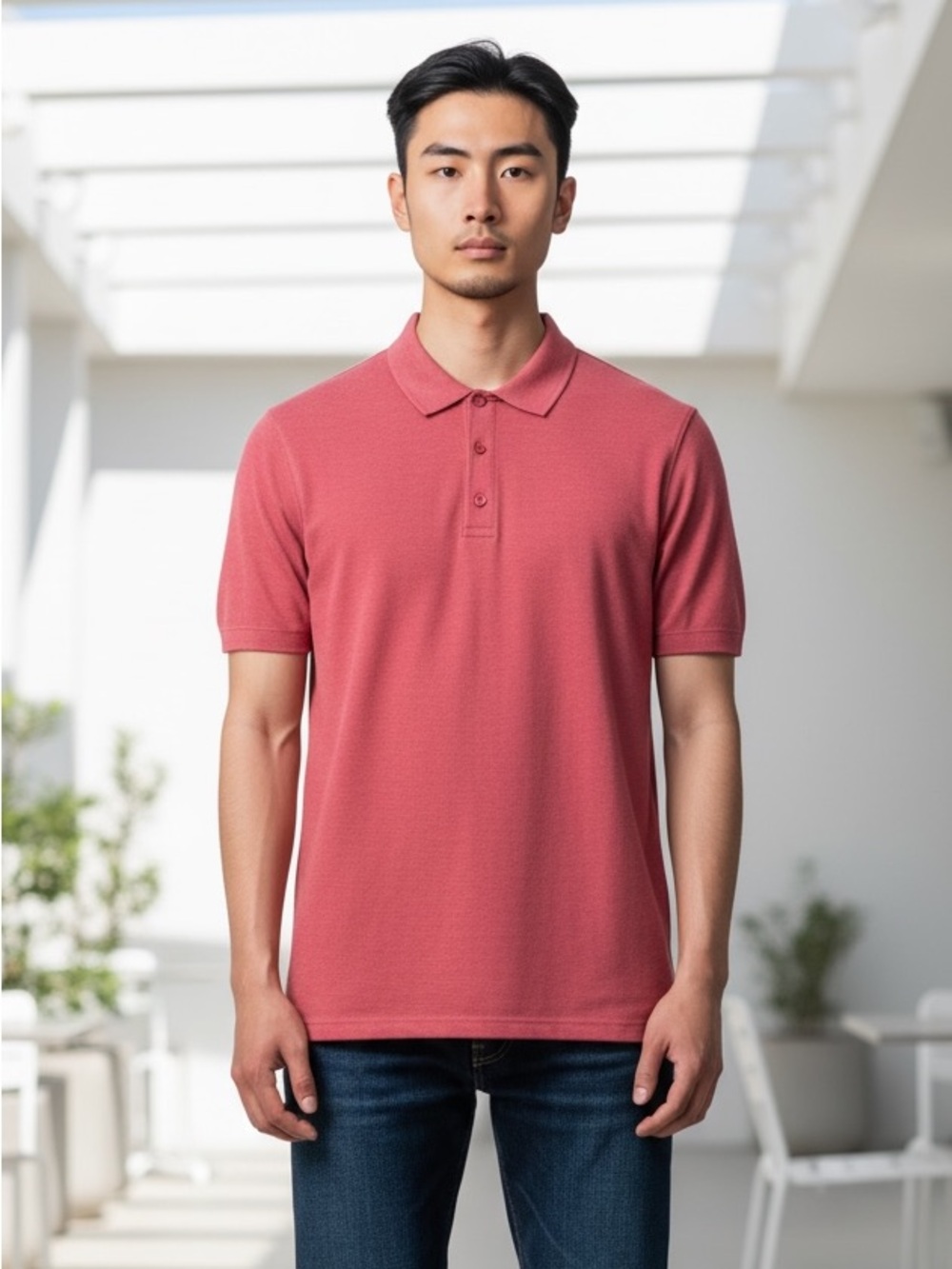 Swet Tailor Men's M Polo‎ Shirt Crimson (Salmon) NWT 8352
